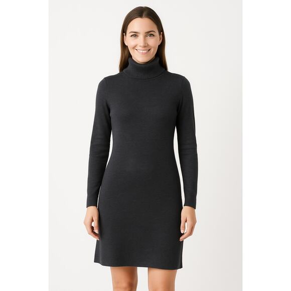 French Connection Women's Bodycon Knit Mini Sweater Dress - Dark Blue Size L NWT - Picture 1 of 10